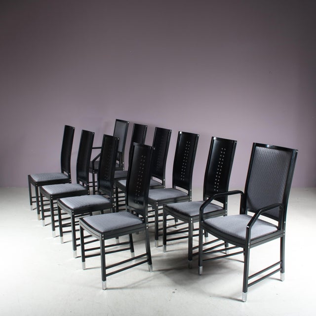 Vintage Austrian Dining Chairs by Ernst W. Beranek for Thonet, 1980, Set of 10 For Sale - Image 12 of 16