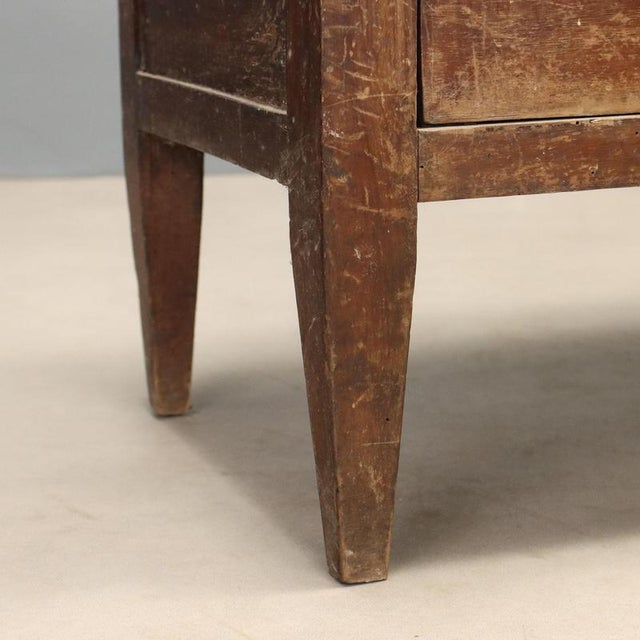 Late 18th Century Directoire Walnut Nightstand, Italy For Sale - Image 5 of 8