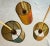 Brown Vintage 50s 60s Mid-Century Triple, Multiple Color Yarn String Shades Hanging Ceiling Light Fixture For Sale - Image 8 of 12