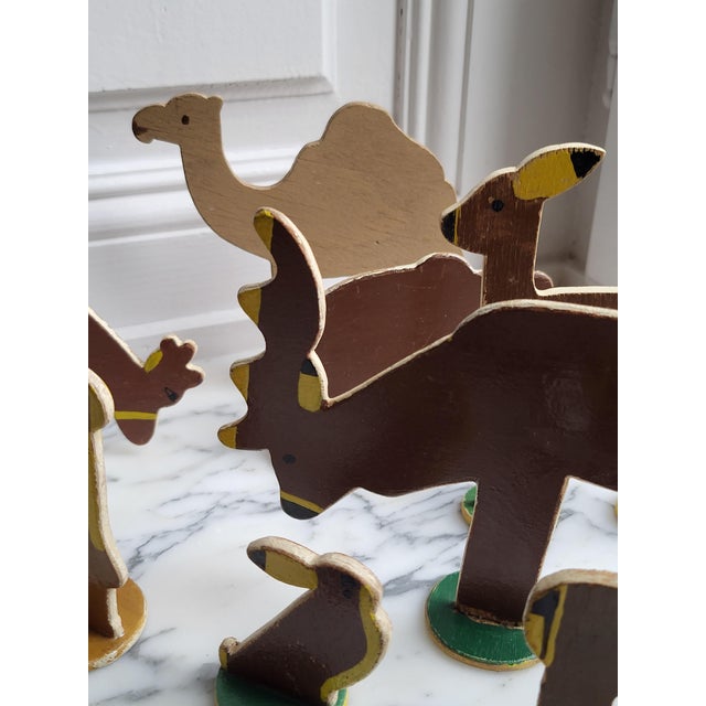1950s Vintage Wooden Folk Art Animals, 1950s, Set of 20 For Sale - Image 5 of 16