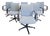 Vintage Michigan Office Chairs by Geoffrey Harcourt for Artifort, 1980s, Set of 6 For Sale
