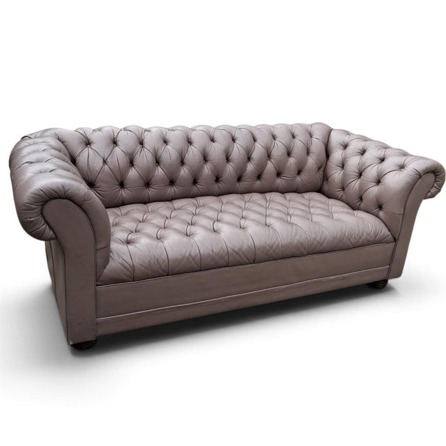 Animal Skin Heritage Meets Modern Luxury With the Berwick Chesterfield Sofa by Arhaus For Sale - Image 7 of 12