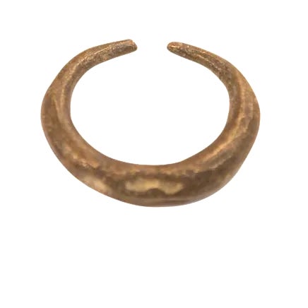 Vintage Bronze Earring Or Currency Bronze Gold Weight For Sale