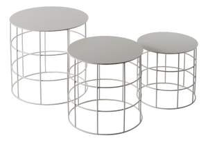 Reton Cylindrical Coffee Tables by Antonino Sciortino for Atipico, Set of 3