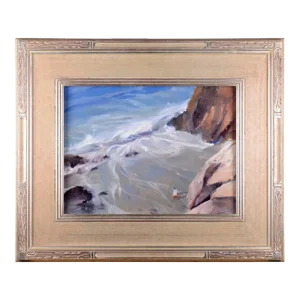 Howard Carr "Early Coastal Stroll" Oil Painting on Linen