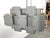 Late 20th Century Large Sonneman Brutalist Cityscape Chandelier For Sale - Image 9 of 12