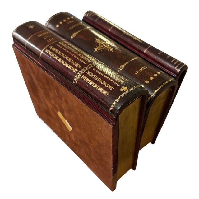 1990s 1990s Maitland - Smith Attributed Stacked Book Box For Sale - Image 5 of 15