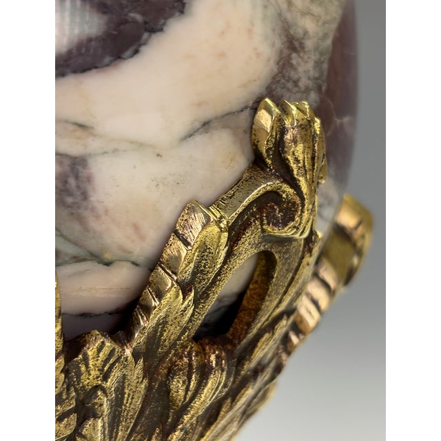 Late 19th Century French Neoclassical Marble and Ormolu Urn Lamps, 1850, Set of 2 For Sale - Image 10 of 18