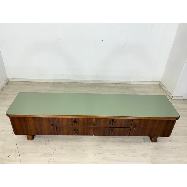 Mid-Century Lowboard in Walnut For Sale - Image 12 of 14
