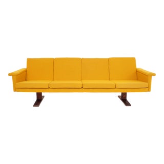 Mustard Mid-Century Modern Sofa, 1960s For Sale