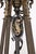 Metal Early 20th Century Cast Bronze Highly Ornate Chandelier With Original Etched Glass Down Shades For Sale - Image 7 of 16