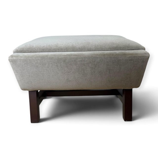 Gray Ted Boerner Scoop Lounge Chair and Ottoman For Sale - Image 8 of 9