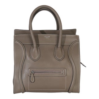 Souris Drummed Calfskin Mini Luggage Tote For Sale