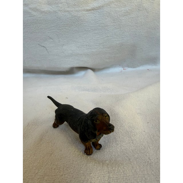 1920s Cast Iron Hubley Mini Dachshund For Sale - Image 11 of 12