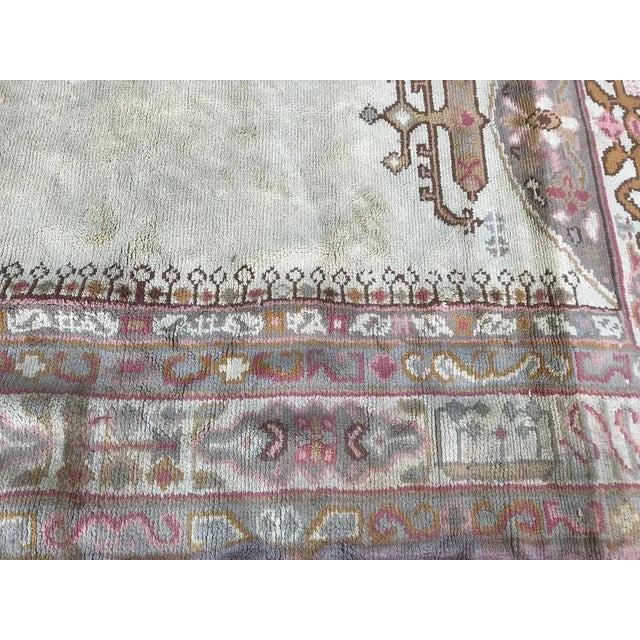 Antique Spanish Ushak Style Rug For Sale - Image 10 of 16