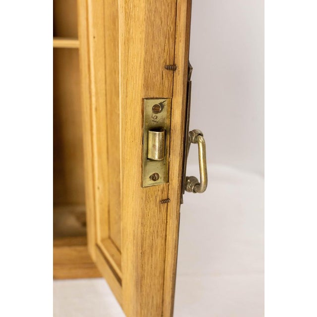 French Louis XVI Style Massive Oak Wall Cabinet, 1900s For Sale - Image 8 of 12