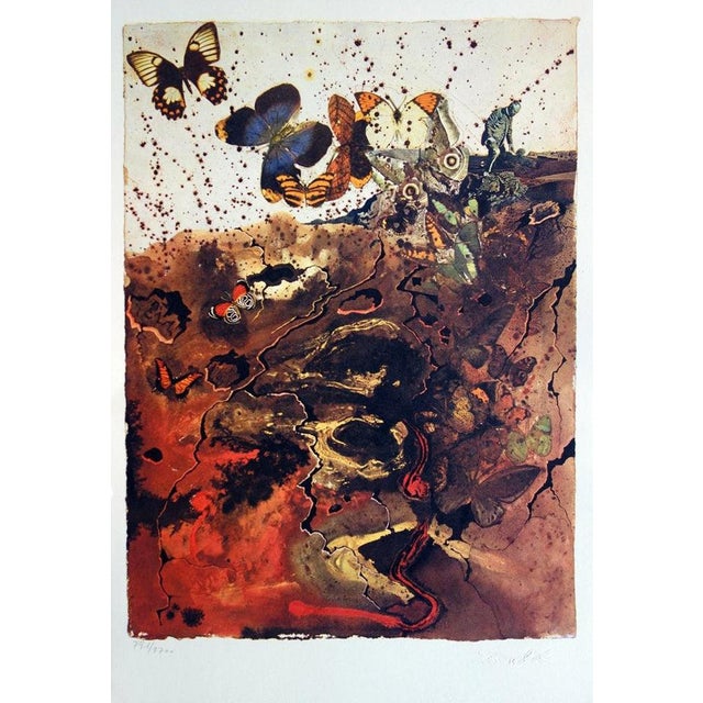 Salvador Dali, Auvergne (SNCF, Suite Papillon), Lithograph For Sale - Image 7 of 7