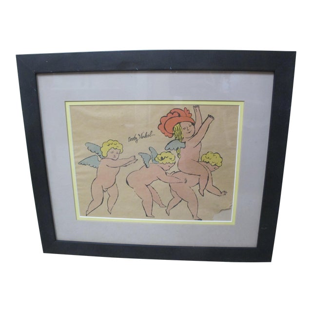 Andy Warhol Cherubs Playing in the Bottom of My Garden Signed Lithograph For Sale
