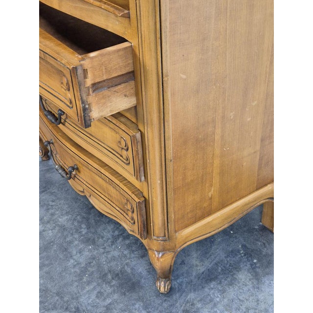 Neorustic Bedside Table in Cherrywood For Sale - Image 4 of 5