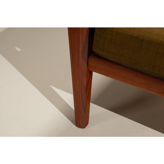 Vintage Danish Lounge Chairs in Olive Green, 1960s, Set of 2 For Sale - Image 9 of 16