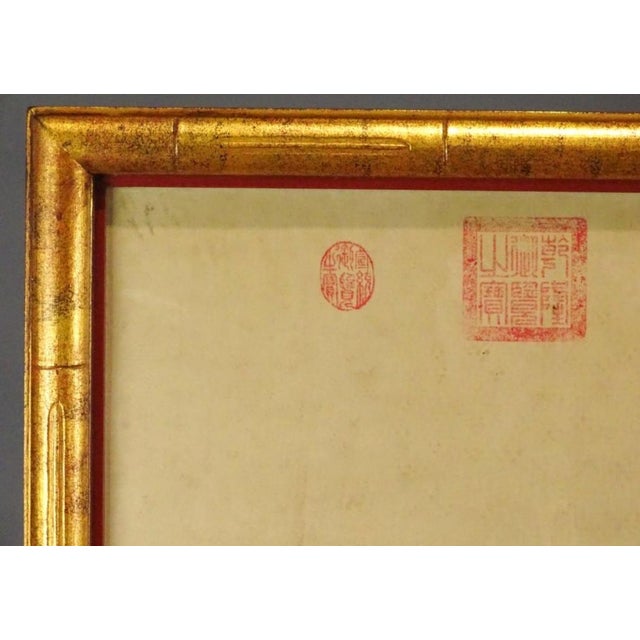 Mid 19th Century Pair of 19th Century Chinese Equestrian Horse Paintings in Watercolor For Sale - Image 5 of 12