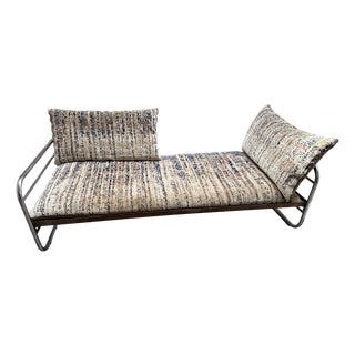 Bauhaus Tubular Steel Daybed with Cushions by Jan Kath, 1930s For Sale