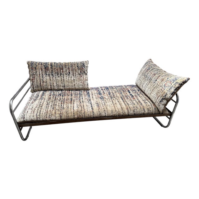 Bauhaus Tubular Steel Daybed with Cushions by Jan Kath, 1930s For Sale