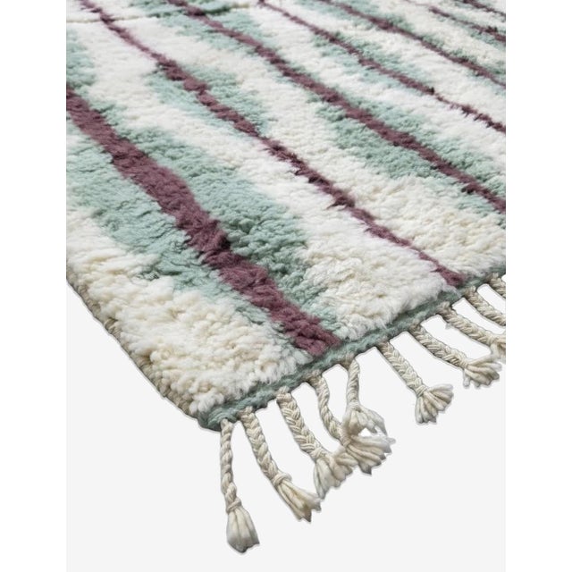 Sage Green Moroccan Rug - 9.8 X 6.8 Ft For Sale In Cleveland - Image 6 of 8
