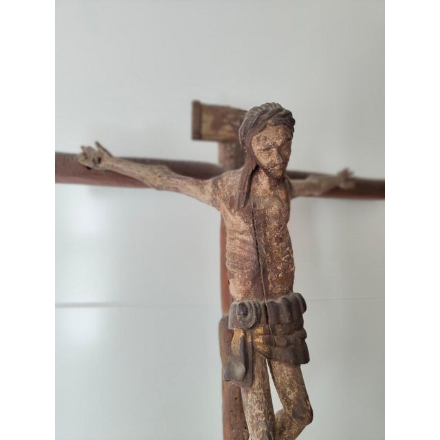 Romanesque Christ, 17th Century, Fruitwood For Sale - Image 16 of 18