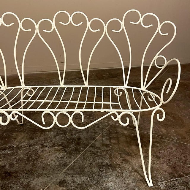 Mid-Century French Wrought Iron 6-Piece Garden Salon Set For Sale - Image 18 of 18
