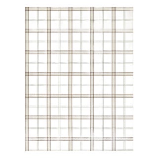 The House of Scalamandré Ezra Plaid Wallpaper, Mocha For Sale