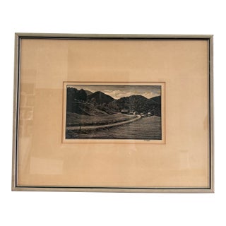 Asa Cheffetz “The Road Home” Signed Limited Edition Wood Engraving, Aaa, C. 1948 For Sale