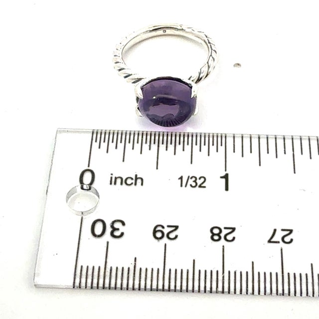 Authentic David Yurman Amethyst Ring Size 7 Sterling Silver Estate DY744 TRUSTED SELLER SINCE 2002 PLEASE SEE OUR HUNDREDS...