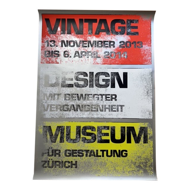 Ralph Schraivogel, Vintage Design Mit Bewegter Vergangenheit, 2013, Serigraphie Uldry Ag, Printed in Switzerland For Sale