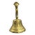 Vintage 1960s Solid Brass Bell – Pre-Columbian Andean Inca Inspired Figural Handle – 5” For Sale