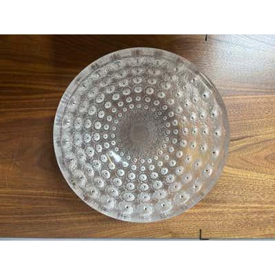 Glass René Lalique Art Deco Nemours Bowl, Glass, France, 10-Inch Diameter For Sale - Image 7 of 13