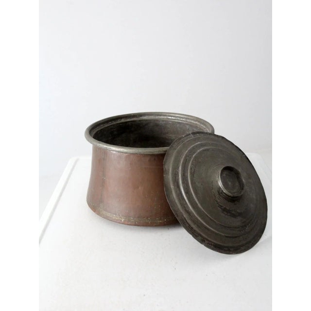 Copper Antique Copper Pot For Sale - Image 8 of 13