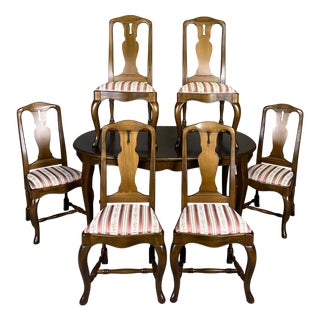 Mid-Century Modern Swedish Dining Suite, 1950s, Set of 7 For Sale