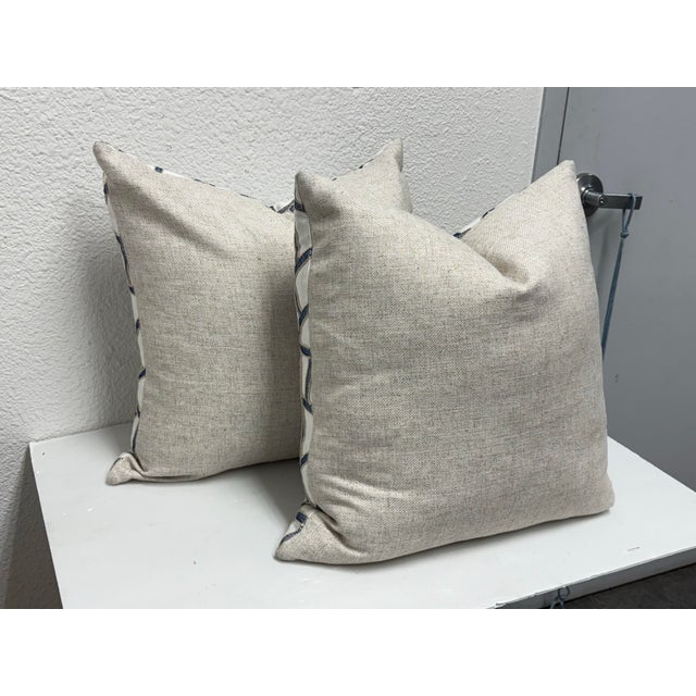 Thom Filicia Home Collin Linen Pillows, Pair For Sale - Image 4 of 12