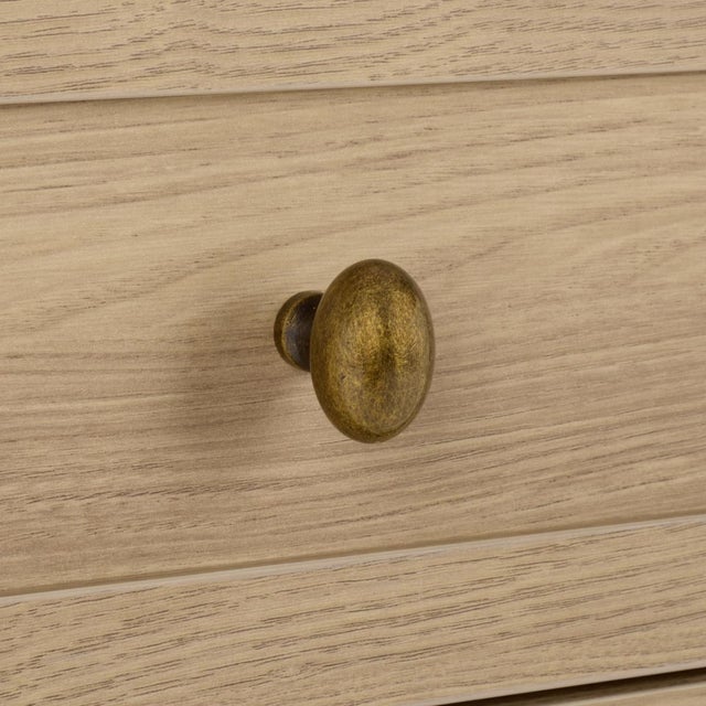 Shafa Side Table in Natural / Brass For Sale In Philadelphia - Image 6 of 10
