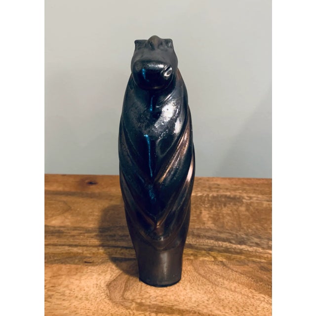 Small ceramic standing dog figure in black Add it to a child’s room or a side table Unknown maker Excellent condition, no...