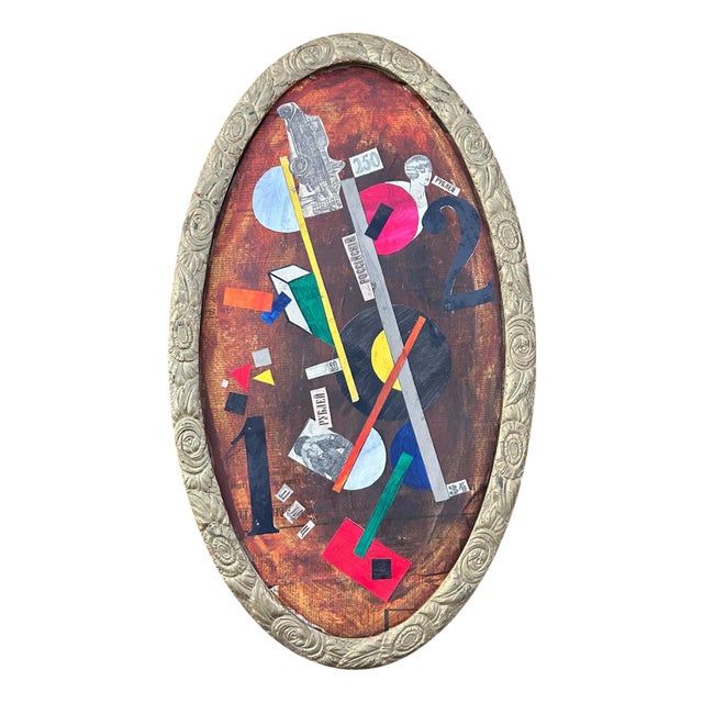 Constructivist Collage, 1930s, Mixed Media & Gouache For Sale