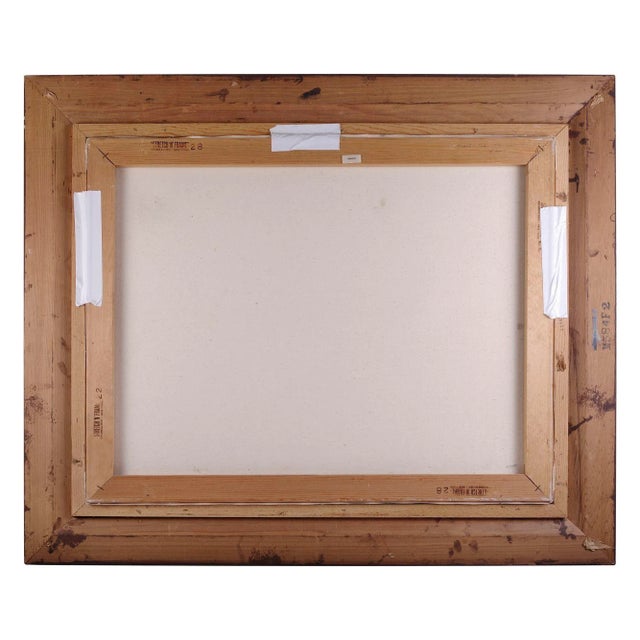 1980s Vintage Howard Carr Rancher on Horseback at Corral For Sale - Image 5 of 5