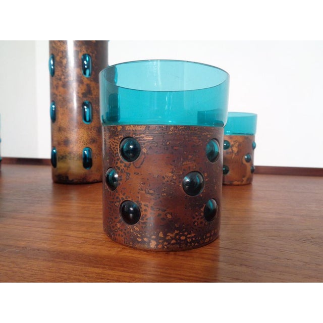 Copper and Glass Set by Nanny Still for Raak Amsterdam, 1970s, Set of 5 For Sale - Image 12 of 15