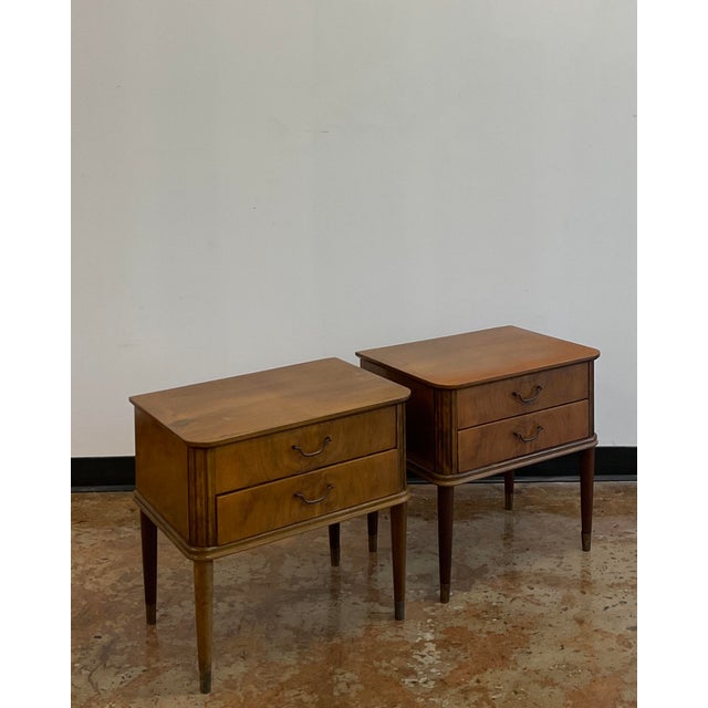 Pair of Vintage Scandinavian Nightstands For Sale In Raleigh - Image 6 of 13
