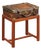 English Leather Bound Box on Rectangular Mahogany Custom Stand, circa 1880 For Sale
