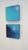 Canvas mounted on thick edge wood frames. Titled Atmospheres I & II. Each 8" square and 1.75 deep, but has a big visual...