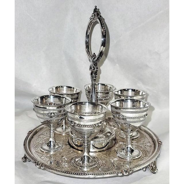19c Silver Plate Egg Server For Sale - Image 10 of 10