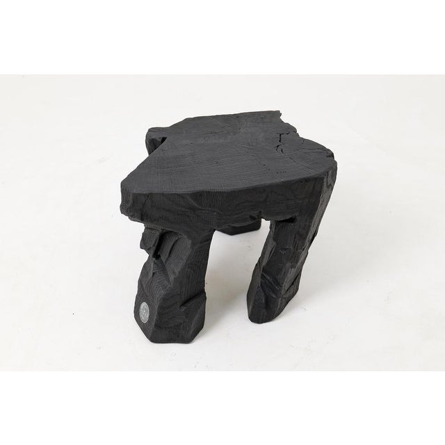 Early 21st Century Sculptural Hardwood Stool by Logniture For Sale - Image 5 of 18