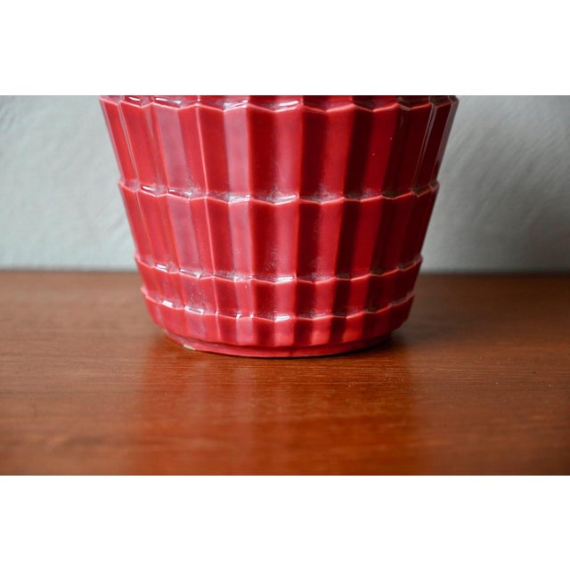 1950s Art Deco Style Ceramic Planter from Saint Clément, 1950s For Sale - Image 5 of 10